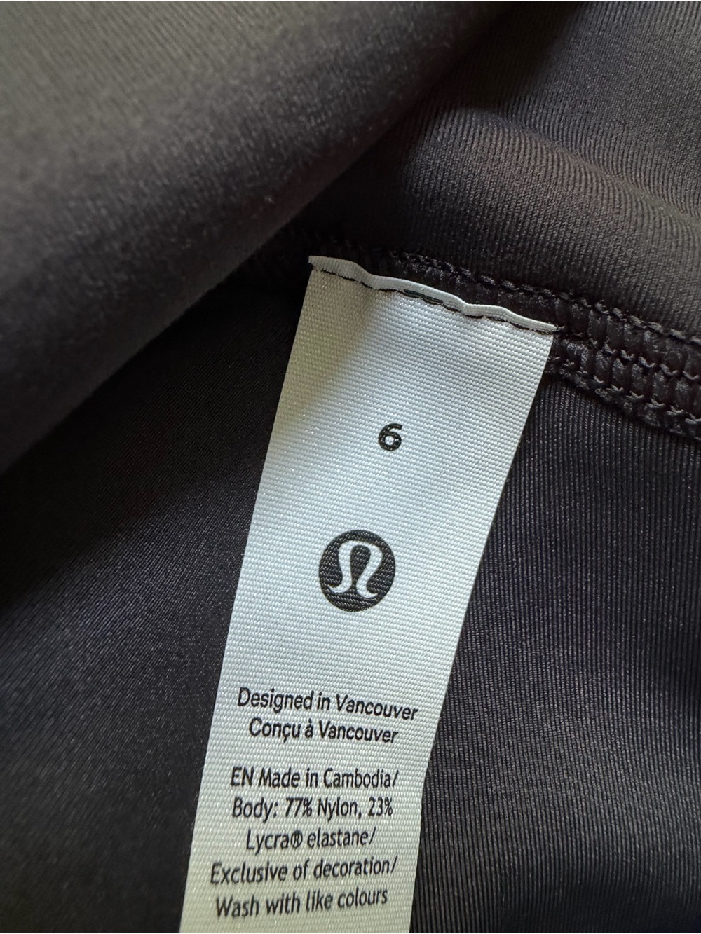 NWT Lululemon HR Black Women's Wunder Under, no line. Size: 6 - Picture 8 of 12